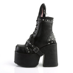 Demonia CAMEL-202 Black Vegan Chunky Platform Boots