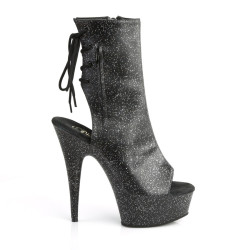 Pleaser DELIGHT-1018MMG Black Vegan Leather Sale Women