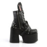 Demonia CAMEL-202 Black Vegan Chunky Platform Boots