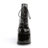Demonia CAMEL-203 Black Patent Chunky Platform Boots