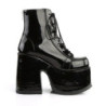 Demonia CAMEL-203 Black Patent Chunky Platform Boots