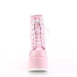 Demonia CAMEL-203 Rose Hologram Chunky Platform Boots