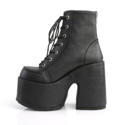 Demonia CAMEL-203 Black Vegan Chunky Platform Boots