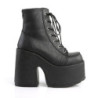 Demonia CAMEL-203 Black Vegan Chunky Platform Boots