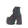 Demonia CAMEL-203 Green Reflective Chunky Platform Boots