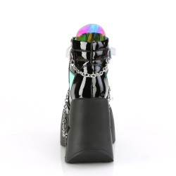 Demonia DYNAMITE-101 Black Patent Mirror Vegan Sale