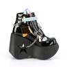 Demonia DYNAMITE-101 Black Patent Mirror Vegan Sale