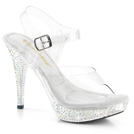 Fabulicious ELEGANT-408ABRS Clear Heeled Women Sandals