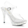 Fabulicious ELEGANT-408ABRS Clear Heeled Women Sandals