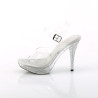 Fabulicious ELEGANT-408ABRS Clear Heeled Women Sandals