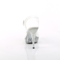 Fabulicious ELEGANT-408ABRS Clear Heeled Women Sandals