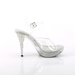 Fabulicious ELEGANT-408ABRS Clear Heeled Women Sandals