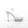 Fabulicious ELEGANT-408ABRS Clear Heeled Women Sandals