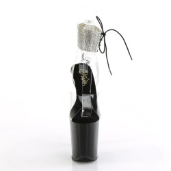Pleaser FLAMINGO-891-2RS Transparent Black Sale Women