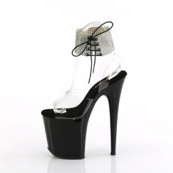 Pleaser FLAMINGO-891-2RS Transparent Black Sale Women