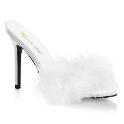 Fabulicious CLASSIQUE-01F White Vegan Fur Sale Women