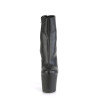 Pleaser IRONGRIP-1042 Black Vegan Leather Silver Sale