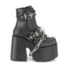 Demonia CAMEL-205 Black Vegan Chunky Platform Boots