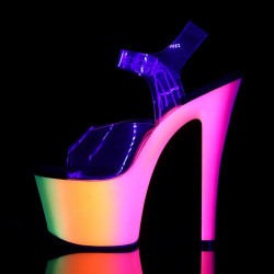 Pleaser RAINBOW-308UV High Heeled Pole Dance Shoes