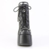 Demonia CAMEL-208 Black Vegan Chunky Platform Boots