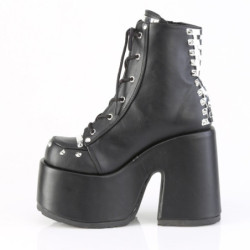 Demonia CAMEL-208 Black Vegan Chunky Platform Boots