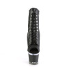 Pleaser SPECTATOR-1021 Black Vegan Leather Transparent