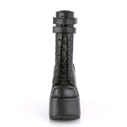 Demonia CAMEL-250 Black Vegan Chunky Platform Boots