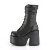 Demonia CAMEL-250 Black Vegan Chunky Platform Boots