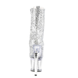 Pleaser SPECTATOR-1040G Silver Glitter Transparent Chrom