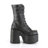 Demonia CAMEL-250 Black Vegan Chunky Platform Boots
