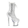 Pleaser SPECTATOR-1040G Silver Glitter Transparent Chrom