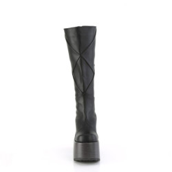 Demonia CAMEL-280 Black Vegan Chunky Platform Boots