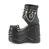 Demonia WAVE-22 Black Vegan Leather Sale Women