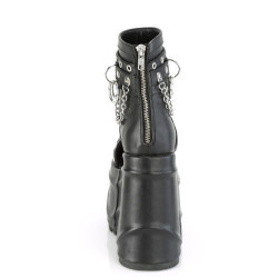 Demonia WAVE-22 Black Vegan Leather Sale Women