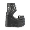 Demonia WAVE-22 Black Vegan Leather Sale Women