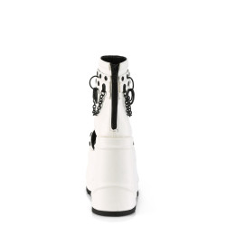 Demonia WAVE-22 White Vegan Leather Sale Women