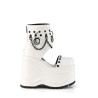 Demonia WAVE-22 White Vegan Leather Sale Women