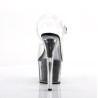Pleaser ADORE-708G Black Glitter Platform High Heels
