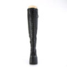 Demonia CAMEL-300WC Vegan Wide Calf Thigh High Boots