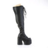 Demonia CAMEL-300WC Vegan Wide Calf Thigh High Boots