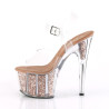 Pleaser ADORE-708G Rose Gold High Heeled Women Sandals