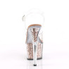 Pleaser ADORE-708G Rose Gold High Heeled Women Sandals