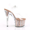 Pleaser ADORE-708G Rose Gold High Heeled Women Sandals