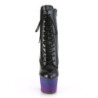 Pleaser ADORE-1020BP Black Vegan Leather Blue Purple