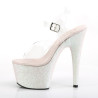 Pleaser ADORE-708HMG Opal Glitter Platform High Heels