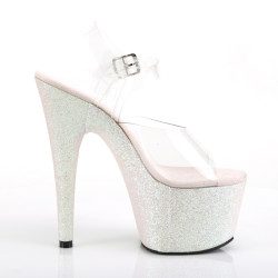 Pleaser ADORE-708HMG Opal Glitter Platform High Heels