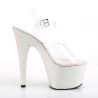 Pleaser ADORE-708HMG Opal Glitter Platform High Heels
