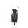Pleaser ADORE-708LS Black Platform High Heeled Sandals