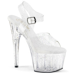 Pleaser ADORE-708MMG Glitter Platform High Heel Sandal