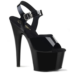 Pleaser ADORE-708N Black Jelly Like High Heeled Sandals